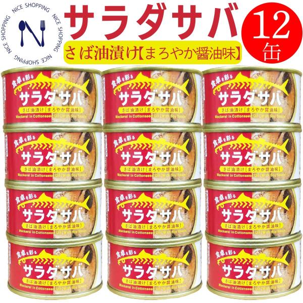 さば缶詰 木の屋 石巻 サラダサバ まろやま醤油味 170g 12缶 鯖缶 缶詰 備蓄用