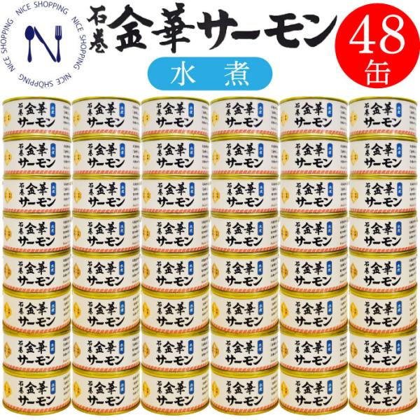 木の屋 石巻水産 金華サーモン 缶詰 水煮 宮城県 新鮮 まとめ買い フレッシュパック セット 家呑み おかず 酒の肴 贈り物  トピック170g×48缶