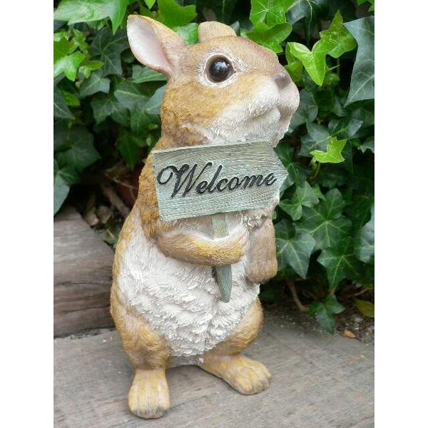 うさぎの置物 ウサギ ウエルカムラビットI アニマルオブジェ
