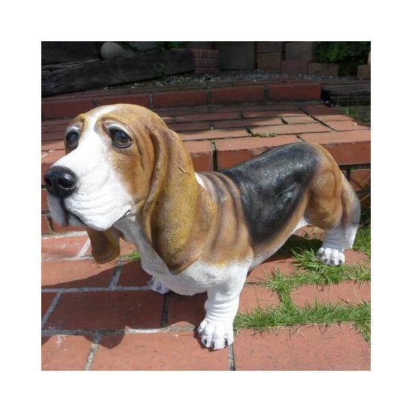 犬の置物 バセットハウンド 3792-00 いぬ イヌ 動物