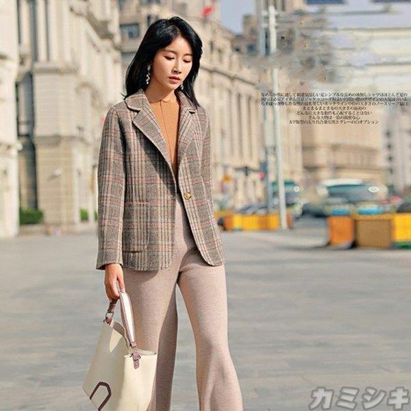 沸騰ブラドン レディース テーラード 40代 30代 チェック ウールチェスターコート スーツ ママ フォーマル スモールスーツジャケットs L レディース 19秋冬 おしゃれ 秋冬 試着 受験 スモールスーツジャケット入学式 コート アウター