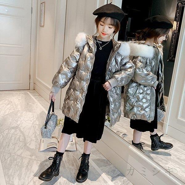 21特集 160 新品 防寒 可愛い おしゃれ 暖かい フード付き パーカー 中綿ジャケット ロングコート ダウン風コート アウター 厚手 冬 子供服 女の子 キッズ 中綿コート 安い トップス 韓国子供服 秋冬 女の子 キッズ 中綿入りコート 子ども服