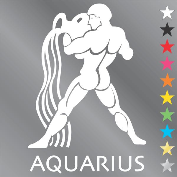 水瓶座 ステッカー みずがめ座・aquarius