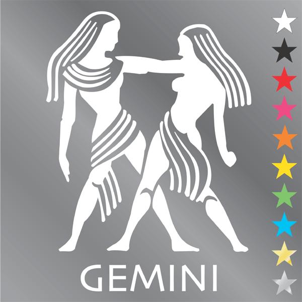 双子座 ステッカー ふたご座・gemini