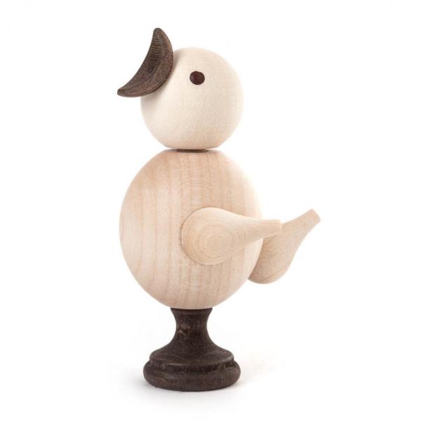 土台を回すと、本体と土台部分がこすれ、鳥がさえずるように聞こえるます。ドイツ/エルツで90年以上前から作られているかわいいひよこ型のバードコールです。製作　　ウェーバー工房サイズ　約8.5ｃｍ原産国　ドイツ/エルツ材質　　木