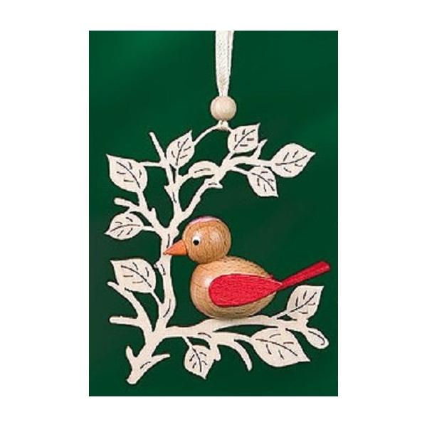 小鳥のオーナメントサイズ　9　X　8　ｃｍ製作社　ティツェ製作場　ドイツ/ツュブュニッツ