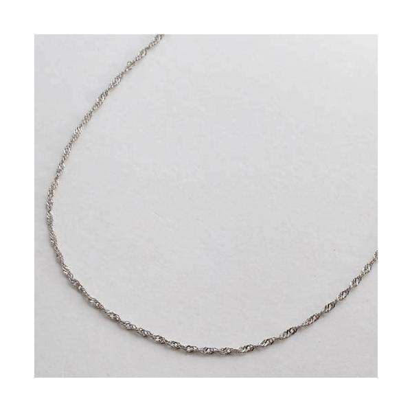 プラチナスクリューネックレス　pt850 42cm プラチナ ネックレス PT850 スクリュー チェーン 42cm 1.4g レディース