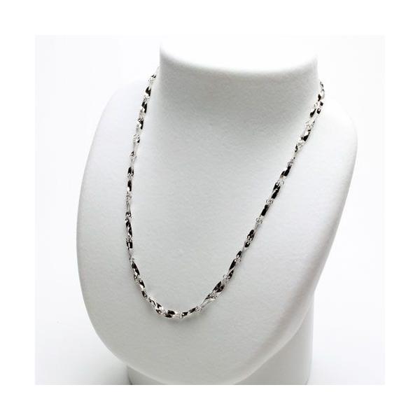 純プラチナ ネックレス プラチナ 板ひねり 2連 Pt999 45cm レディース