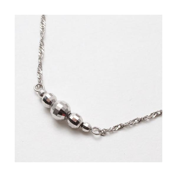 純プラチナ ネックレス ミラクルカット ミラーボール ペンダント