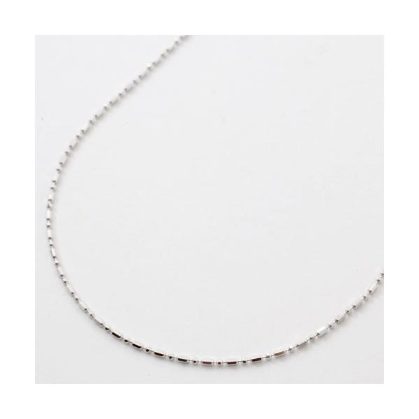 (C072302) Pt850ネックレス プラチナ850 チェーン ネックレスチェーン プラチナ Pt850 アズキチェーン 1.2mm 長さ
