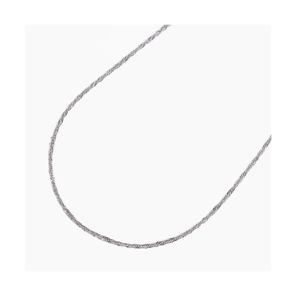 プラチナ スクリュー チェーン Pt950 ネックレス フリーサイズ 45cm