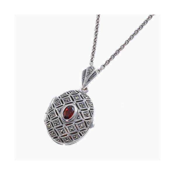 プランダ社 シルバー925 SILVER925 ガーネット誕生石 ロケット