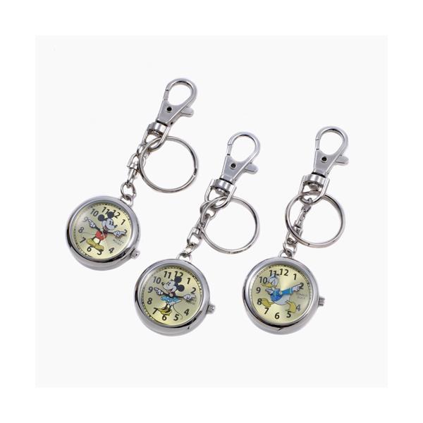 ミッキー ミニー ドナルドダック 懐中時計 時計 キーホルダーウォッチ