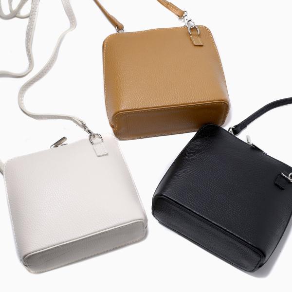 アローズ購入 イタリア製レザーショルダーバッグ カウレザー シボ革 walk2_7181-ma23