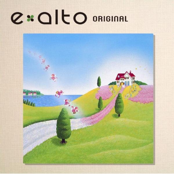 壁掛けアート アートパネル 風景画 イラストレーター 高橋宣孝 風景画 たんぽぽの綿毛が飛ぶ