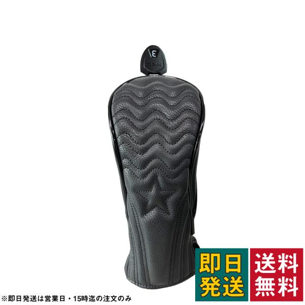 ゴルフ ヘッドカバー 高級pu革 ドライバー ウッド 用 FW 用 ユーティリティ 用 UT ヘッドカバー 単品 波 白 黒 変換ダグ付き