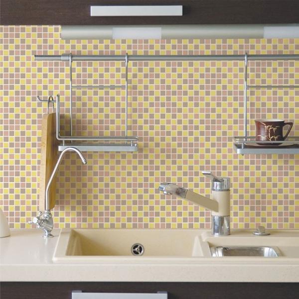 壁紙 シール のり付き おしゃれ キッチン タイル イエローミックス 厚手 貼ってはがせる 壁紙 張り替え 壁紙の上から貼れる壁紙 サンプル Y3 Buyee Buyee Japanese Proxy Service Buy From Japan Bot Online