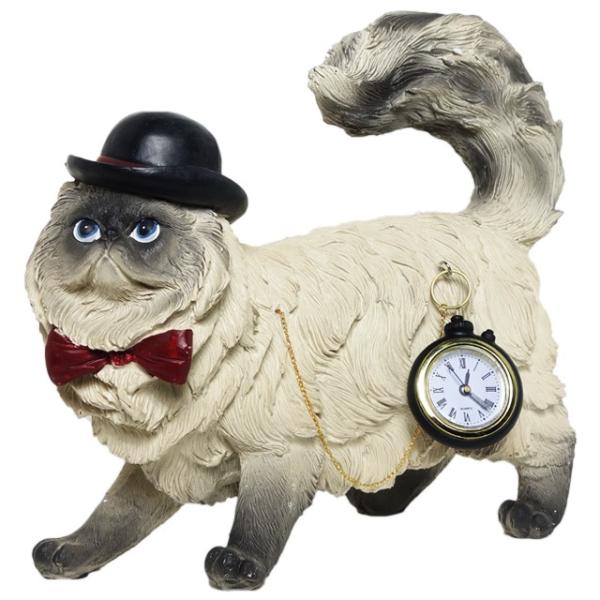 Pet of Cat】 猫 Peer Objet 英国貴族風アンティークオブジェ (置物 