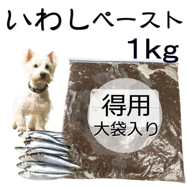 お得用サイズ 大袋 いわしを丸ごとペースト 1ｋｇ トッピングや手作り食の材料に 大型犬 多頭飼いの方に アレルギー対応 帝塚山 Wanbana ワンバナ 0318 1 犬猫用ケーキおやつ帝塚山ワンバナ 通販 Yahoo ショッピング