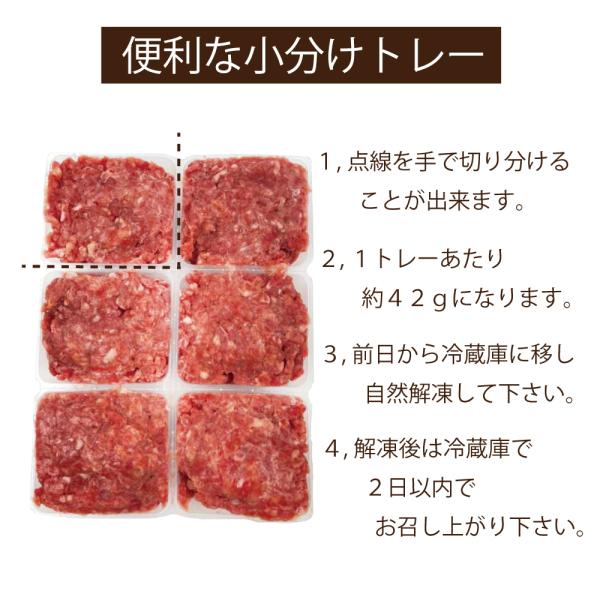 犬 猫 ペット 生肉 鹿肉 フード 食 材料 生鹿肉 ミンチ 小分けトレー 