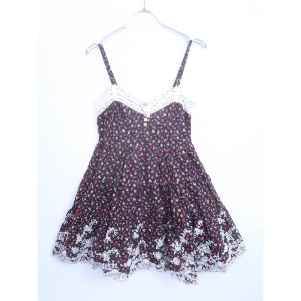 Liz Lisa Doll リズリサドール 小花柄キャミワンピース 黒 ピンク レディース 0 Dejapan Bid And Buy Japan With 0 Commission