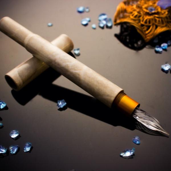 しずく・ガラスニブ万年筆・金星（萬佳／ワンチャー）