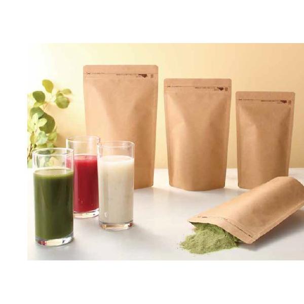 ラミジップ KR ケース クラフト紙 スタンドチャック袋 脱酸素剤対応袋