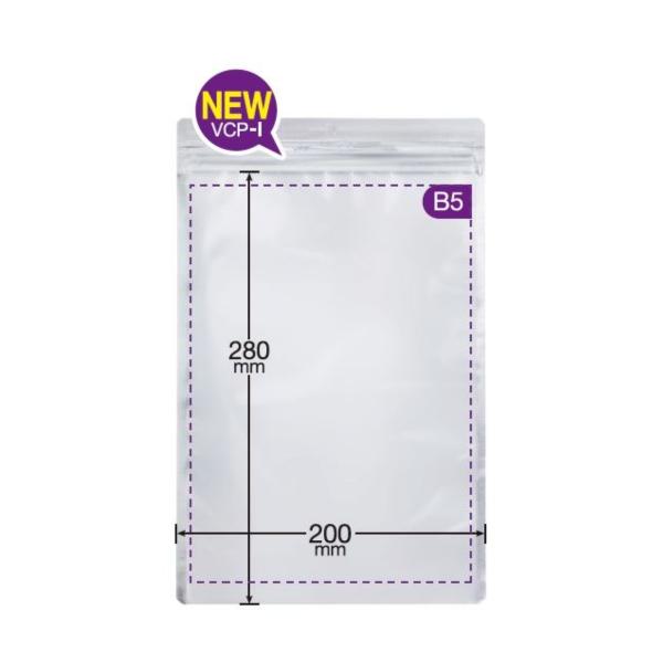 ラミグリップ 片面透明バリアタイプ 吊り下げ穴付き 平袋タイプ VCP 袋 表面透明 裏面アルミ蒸着 底開きタイプ