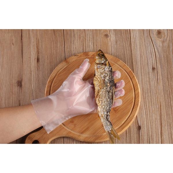 使い捨て手袋 食品衛生法適合 ポリ手袋 弾性 内エンボス クリア TPGC 袋 介護補助 食品加工 伸縮