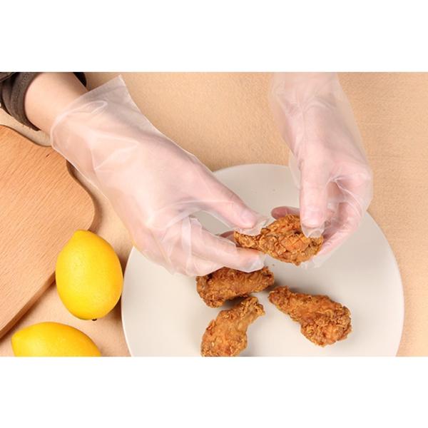 使い捨て手袋 食品衛生法適合 ポリ手袋 弾性 内エンボス クリア TPGC 袋 介護補助 食品加工 伸縮