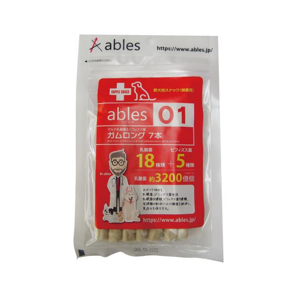 Ables 01 マルチ乳酸菌 ビフィズス菌ガム ロング 犬用 歯みがき ネコポス可 Oyatu43 わんハピネス K Style 通販 Yahoo ショッピング
