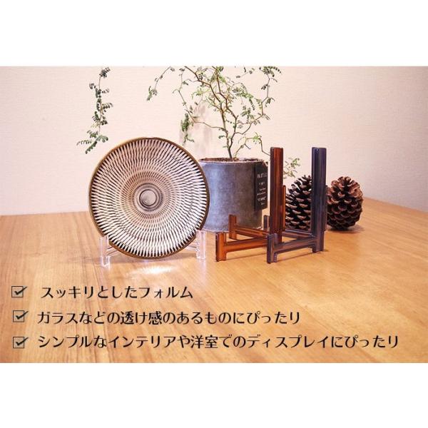 皿立て スタンド L型皿たて 透明 L5 直径18cm〜25cm程度のお皿向け わ