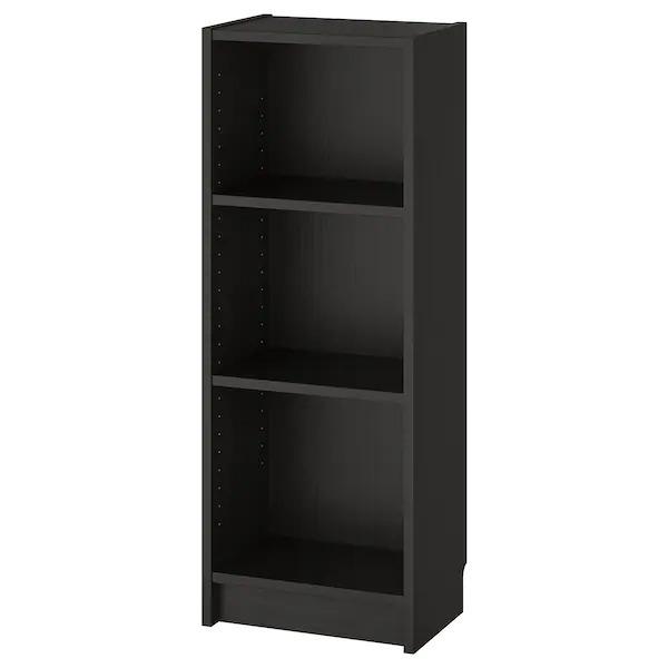 IKEA BILLY 本棚3段　扉付き　黒　木製　40×28×106（cm） イケア（IKEA） 【IKEA】BILLY/ビリー 本棚 ブラックブラウン40x28x106