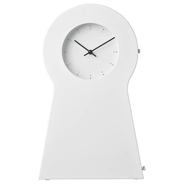【新品】IKEA PS1995 収納付き 掛け時計 置き時計 スチール 48㎝ イケア（IKEA） 【IKEA】【電池付き】IKEA PS 1995 時計 ホワイト