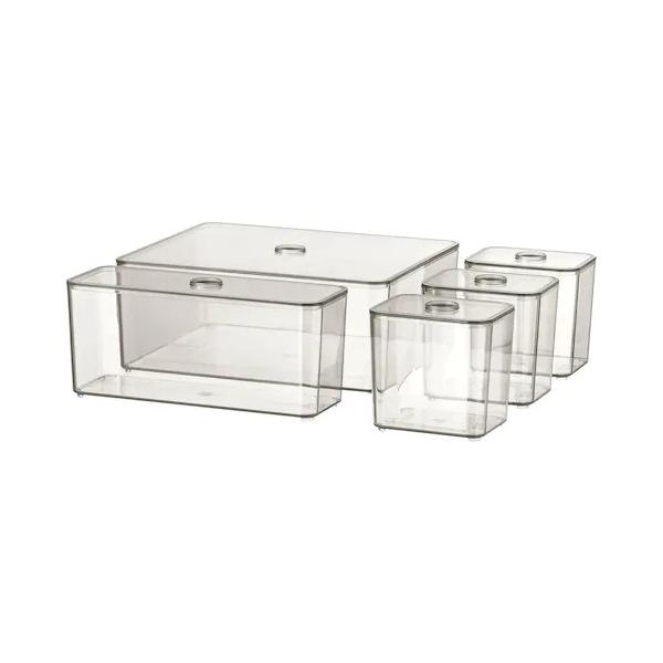 イケア（IKEA） 【IKEA】GODMORGON/グモロン ふた付きボックス5点