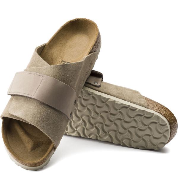 ビルケンシュトック BIRKENSTOCK サンダル メンズ レディース Kyoto キョウト 京都 ヌバック スエードレザー トープ  レギュラー幅 ナロー幅 1015572 1015573