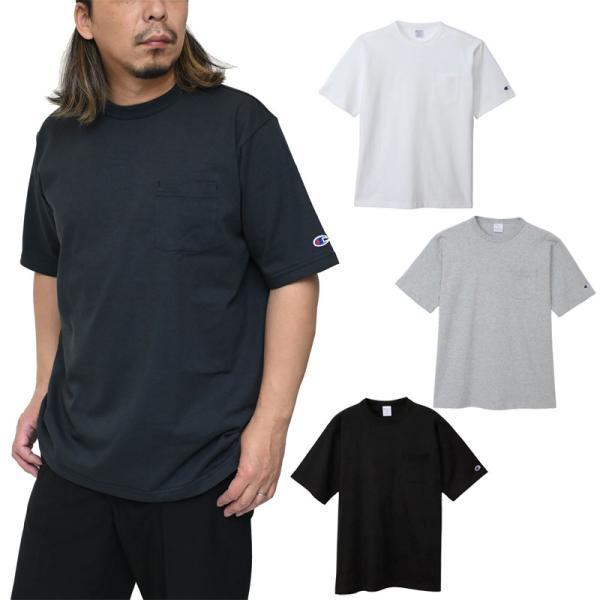 チャンピオン Champion Tシャツ 半袖 アメリカ製 メンズ T1011 ティーテンイレブン ショートスリーブポケットTシャツ C5-B302  [M便 1/1]
