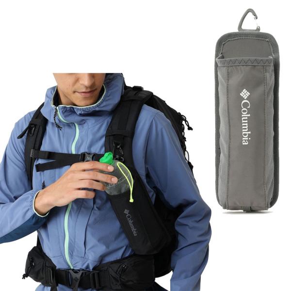 【ネコポス(メール便)2点まで可能】快適なハイクをサポートする外付けマルチボトルホルダー。バックパックのショルダーハーネスに取り付けて快適なアウトドアライフを楽しめます■素材：420D HD OX(ナイロン100％)■サイズ：約25×8.5...