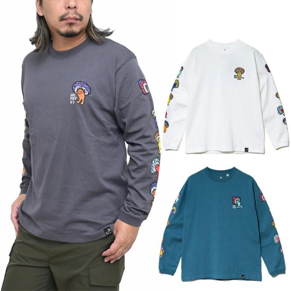 ゴースローキャラバン go slow caravan Tシャツ 長袖 ロンT メンズ USA/C Hi!PSY!キノコ ロングスリーブ TEE 351903 [M便 1/1]