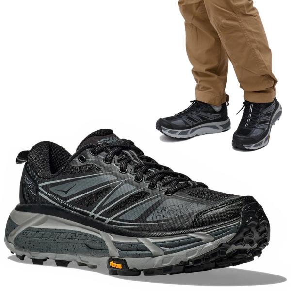 ホカ HOKA ランニングシューズ 厚底 メンズ マファテスピード2 MAFATE SPEED 2 ブラック キャッスルロック 1126851 2025AW 2507ripe