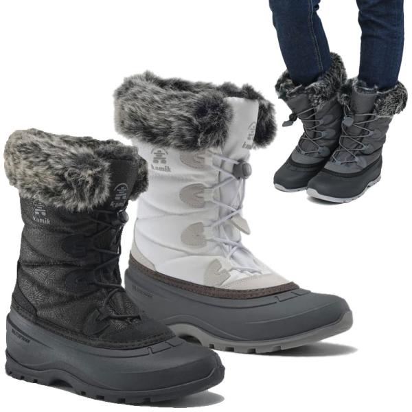 カミック 防寒ウィンターブーツ MOMENTUM 3(モーメンタム 3) ウィメンズ  6/23.0cm  104(チャコール) カミック Kamik スノーブーツ 防水 レディース モーメンタム3 MOMENTUM