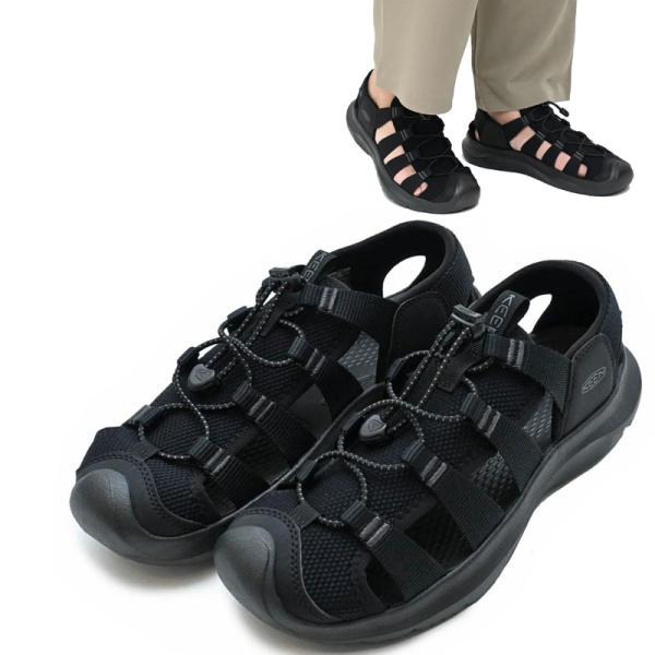 キーン KEEN サンダル メンズ シーニック エイチツー SEANIK H2 Black/Magnet 1030389  　