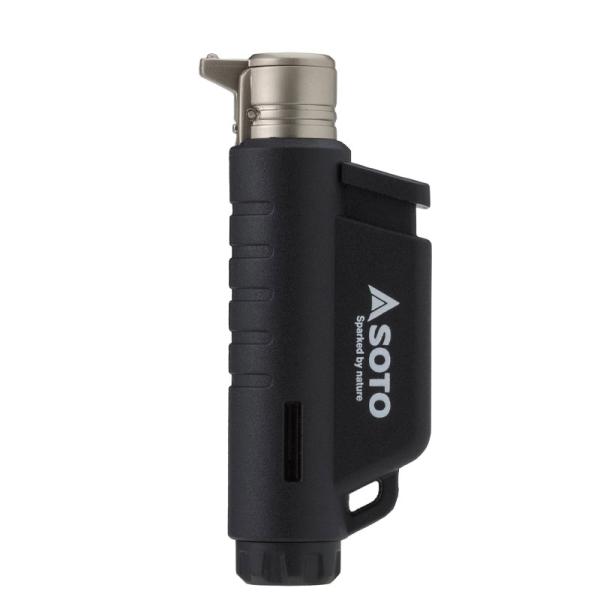 【ネコポス(メール便)2点まで可能】手のひらに、すっぽり収まる超小型強力耐風バーナー。コンパクトな火口タテ型モデル燃料は充てん式。カセットガスからの充てんもできます。※気温が低い時はライター用ガスが有効です■サイズ：幅35×奥行19×高さ8...