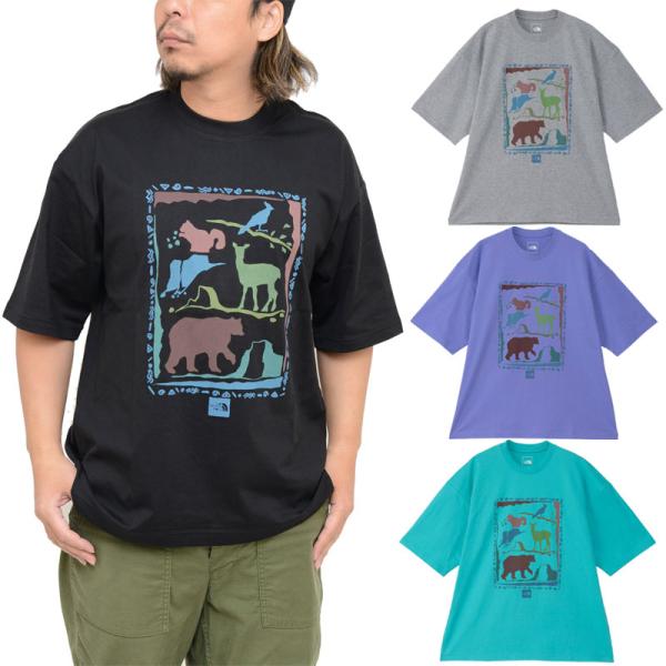 ザ・ノース・フェイス THE NORTH FACE Tシャツ 半袖 メンズ レディース ショートスリーブヨセミテアニマルティー S/S Yosemite Animal Tee NT32404  [M便 1/1]