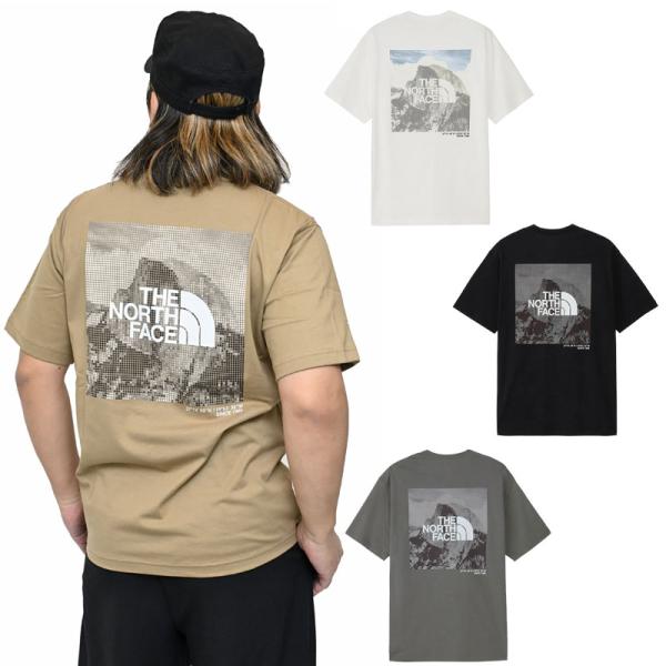 ザ・ノース・フェイス THE NORTH FACE Tシャツ 半袖 メンズ ショートスリーブハーフドームデジタルスクエアロゴティー NT32657   [M便 1/1]