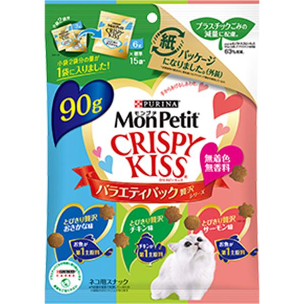 モンプチ クリスピーキッス バラエティパック 贅沢シリーズ 90g 3g 30袋 ペットの専門店コジマ 通販 Paypayモール