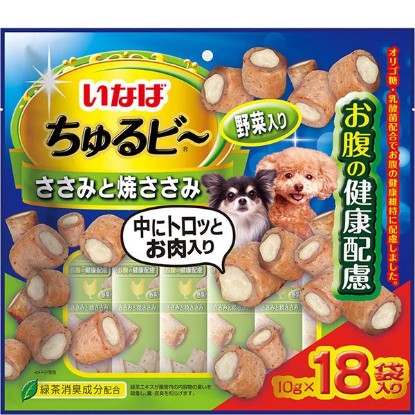 いなばペットフード いなば ちゅるビ〜 ささみと焼ささみ 野菜入り