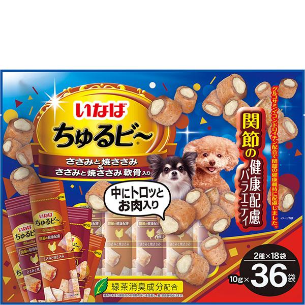 他サイト： いなば ちゅるビ〜 関節の健康配慮バラエティ 10g×36袋の商品画像