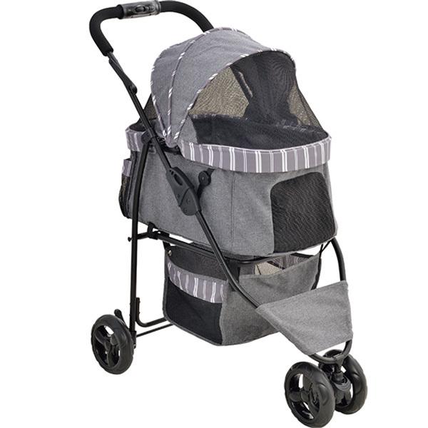 ●大きなメッシュ窓で通気性バツグン●背面ポケットと大容量バスケットで荷物すっきり●前輪の横回転止めで坂道のふらつき防止●飛び出し防止リードは2本付き【適応体重】耐荷重：12kg以下【製品重量】5.2kg【製造国】中国【サイズ】約W49×D8...