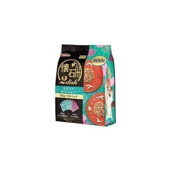 キャラット 懐石2dish 毛玉ケア 瀬戸内の小魚ペア 800g 猫